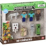 P.M.I. Kids World Minecraft 3D Erasers - 8 Pack Deluxe Box VER.A - (MC4070A)
