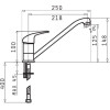 Pyramis Asalia Kitchen Mixer 090921301 Grey Concrete - (90921301)