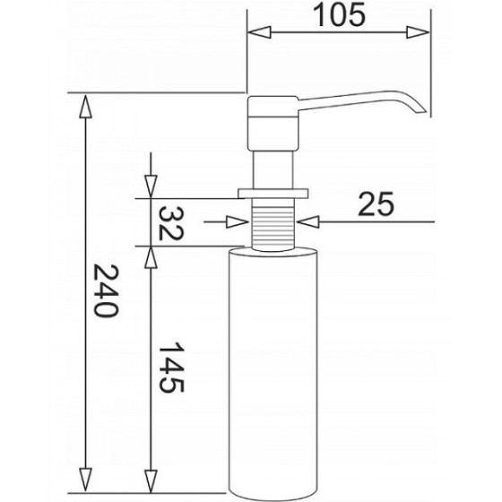 Pyramis Dispenser DP-01 Volcano - (028102701)