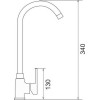 Pyramis Kitchen Faucet Bello Plus Black - (090927101 czarna)