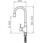 Pyramis Kitchen Mixer Flessi Black Edition - (090 941 901)