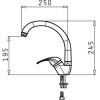 Pyramis Ossia Granite Faucet Polar White - (090 919 001)