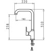Pyramis Silvio Mixer Tap Vanilla - (090 923 138)