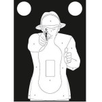 Rabarbar TS-9 Silhouette Shooting Targets Frenchman - Set Of 50 - (TS950)