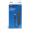 SAVIO Hub USB-A - 3 x USB-A 2.0, 1 x USB-A 3.1 Gen 1, 4 In 1, 5 Gbps - (AK-70)