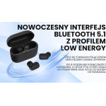 SAVIO IPX5 headphones/Headset Wireless In-Ear Music Bluetooth Black - (TWS-09)