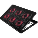SAVIO Laptop Cooling pad, 6 Backlit fans, 2000 RPM, - (COS-01)
