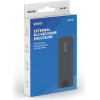 SAVIO M.2 Ssd Nvme External Drive enclosure, USB-C 3.1, Grey - (AK-67)