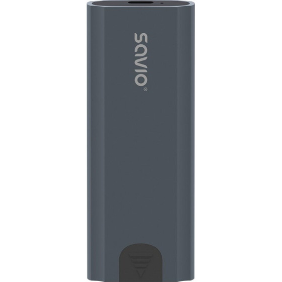 SAVIO M.2 Ssd Nvme External Drive enclosure, USB-C 3.1, Grey - (AK-67)