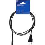 SAVIO Power Cable Black 1.8 m Iec Type E (3.4 mm, 3.1 mm) Iec C7 - (CL-100)