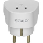 SAVIO Travel Adapter, Us Socket - Eu Plug - (AP-01)