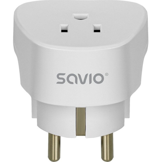 SAVIO Travel Adapter, Us Socket - Eu Plug - (AP-01)