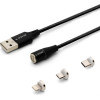 SAVIO Usb Cable 2 m Usb 2.0 Usb C Micro Usb A/Lightning Black - (CL-155)