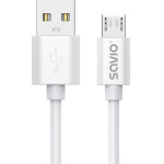 SAVIO Usb Cable 3 m Usb 2.0, Usb A - Micro Usb White - (CL-167)