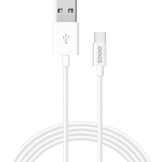 SAVIO Usb Cable Usb 2.0 1 m Usb A Usb C White - (CL-125)