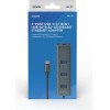 SAVIO USB-C - 3 x USB-A Hub With RJ-45 Gigabit Ethernet adapter, 5000 Mbit/s, Grey - (AK-57)