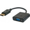 SAVIO Video Cable Adapter 0.2 m Displayport Vga (D-Sub) Black - (CL-90)