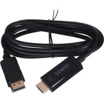 SAVIO Video Cable Adapter 1.5 m Displayport Hdmi Type A (Standard) Black - (CL-56)