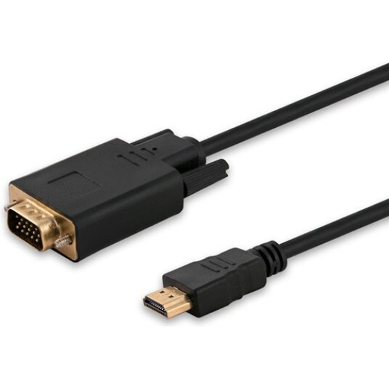 SAVIO Video Cable Adapter 1.8 m Hdmi Type A (Standard) Vga (D-Sub) Black - (CL-103)