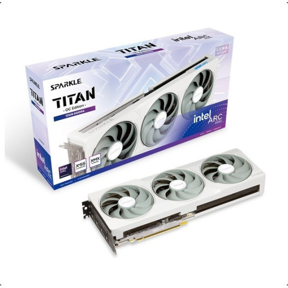 SPARKLE Intel Arc B580 Titan Oc 12 Gb GDDR6 Luna Edition - (SB580TW-12GOC)