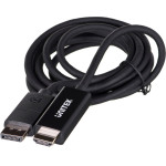 UNITEK Cable Displayport 1.2, HDMI, 4K@60HZ, 1,8M, - (V1608A)