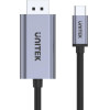UNITEK Cable Gender Changer USB-C Displayport Black, Grey - (V1409A)