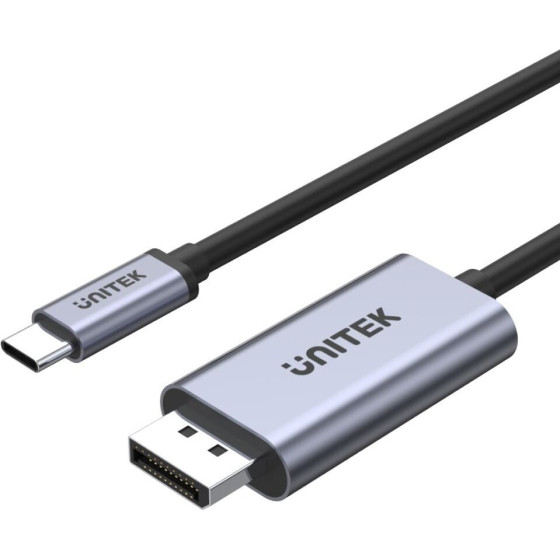 UNITEK Cable Gender Changer USB-C Displayport Black, Grey - (V1409A)