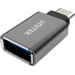 UNITEK Cable interface/Gender Adapter Usb Type-C Usb Type-A Metallic - (Y-A025CGY)