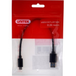 UNITEK Cable USB-C - USB-A 3.1,M/M,0.25M, - (Y-C490BK)