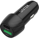UNITEK Car Charger 38W USB-A USB-C Qc 3.0 - (P1400A)