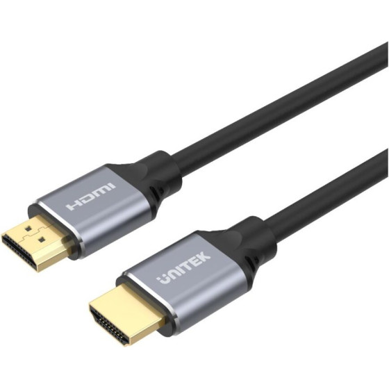 UNITEK Hdmi Cable 2 m Hdmi Type A (Standard) Black, Grey - (C138W)