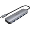 UNITEK Interface Hub Usb 3.2 Gen 1 (3.1 Gen 1) Type-A 5000 Mbit/s Grey - (H1107A)