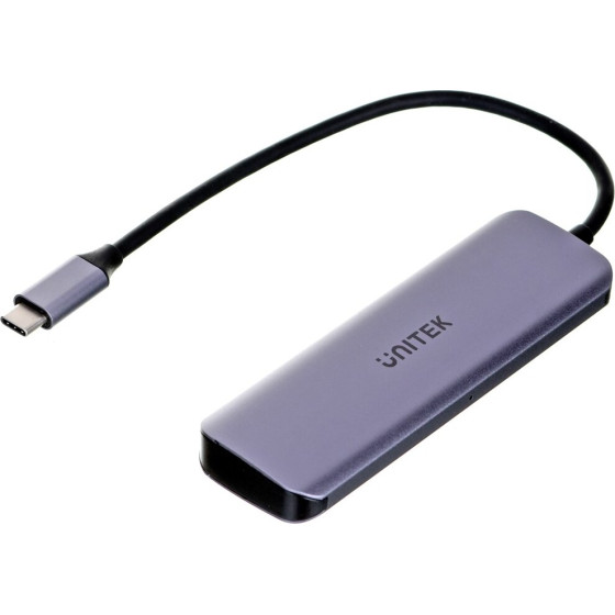 UNITEK Interface Hub Usb 3.2 Gen 1 (3.1 Gen 1) Type-A 5000 Mbit/s Grey - (H1107A)