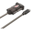UNITEK Serial Cable Black 1.5 m DB-9 - (Y-1105K)