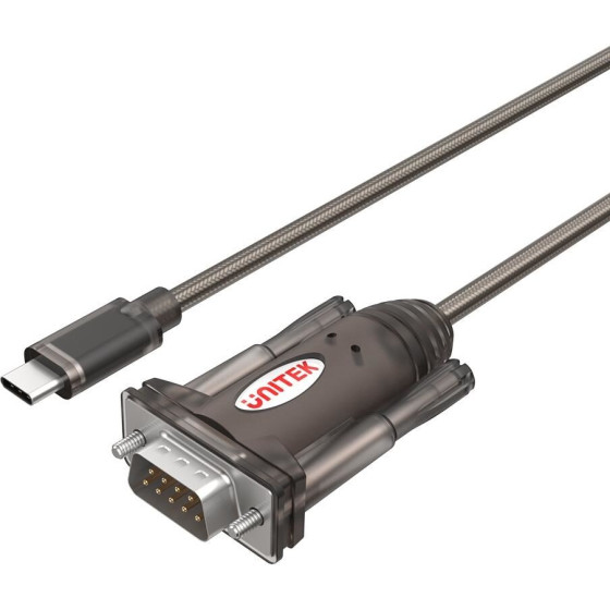 UNITEK Serial Cable Black 1.5 m DB-9 - (Y-1105K)