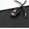 UNITEK Serial Cable Black 1.5 m Usb Type-A DB-9 - (Y-105)