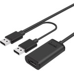 UNITEK Usb Cable Usb 2.0 10 m 2 x Usb A Usb A Black - (Y-278)