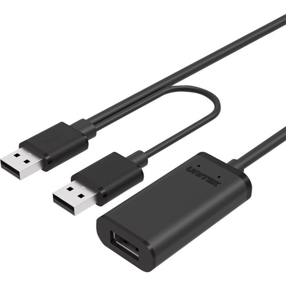 UNITEK Usb Cable Usb 2.0 10 m 2 x Usb A Usb A Black - (Y-278)