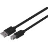 UNITEK Usb Cable Usb 2.0 3 m Usb A Usb B Black - (Y-C420GBK)