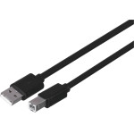 UNITEK Usb Cable Usb 2.0 3 m Usb A Usb B Black - (Y-C420GBK)