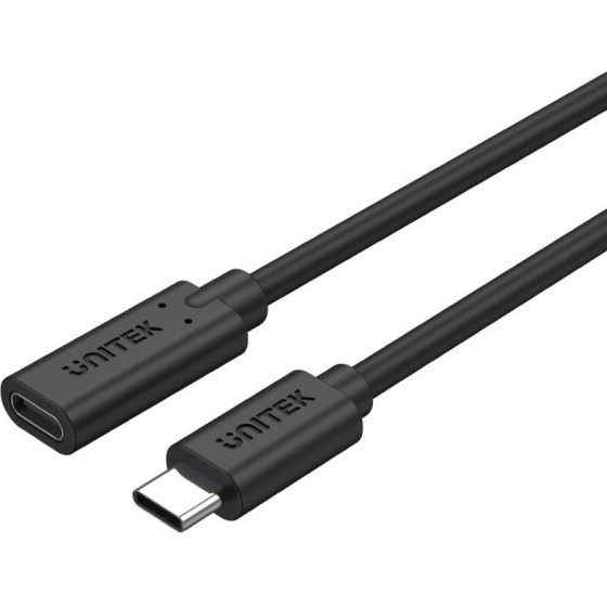 UNITEK Usb Cable Usb 3.2 Gen 2 (3.1 Gen 2) 0.5 m Usb C Black - (C14086BK)