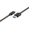 UNITEK Y-C474BK Usb Cable Usb 3.2 Gen 1 (3.1 Gen 1) 1 m Usb A Usb C Black - (Y-C474BK+)