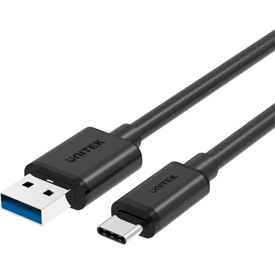 UNITEK Y-C474BK Usb Cable Usb 3.2 Gen 1 (3.1 Gen 1) 1 m Usb A Usb C Black - (Y-C474BK+)