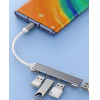 Vakoss Hub USB-C 1XUsb 3.0 3XUsb 2.0 - (TC-4125X)