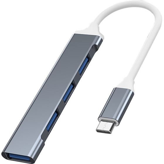 Vakoss Hub USB-C 1XUsb 3.0 3XUsb 2.0 - (TC-4125X)