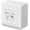DIGITUS CAT 6, Class E, wall outlet, shielded, surface mount - (DN-9006-N)