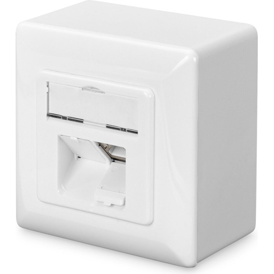 DIGITUS CAT 6, Class E, wall outlet, shielded, surface mount - (DN-9006-N)