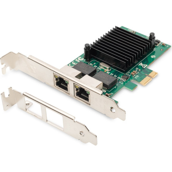 DIGITUS Gigabit Ethernet PCI Express Card, 2-port - (DN-10132)