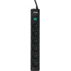 Ever Optima 3m Black 6 AC outlet(s) 250 V - (T/LZ08-OPT030/0000)
