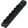Ever Optima 5m Black 6 AC outlet(s) 250 V - (T/LZ08-OPT050/0000)